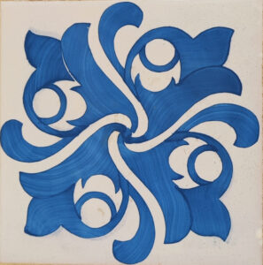 Imagen - (Re)pensar la efectividad de la desconexión digital laboral - Oriol Cremades - Azulejo diseñado por Lluís Domènech i Montaner y hechas por Pujol i Bausis - Reciento modernista del Hospital de la Santa Creu i Sant Pau.